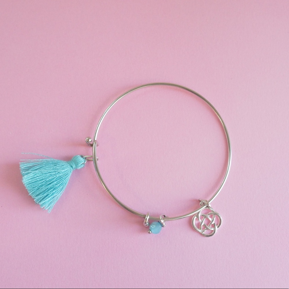 Turquoise charms bangle